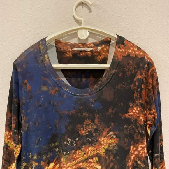 Soft Surroundings Theo Starry Night Tunic Asymmetrical Hem Scoop Neck Women’s M - Picture 3 of 11